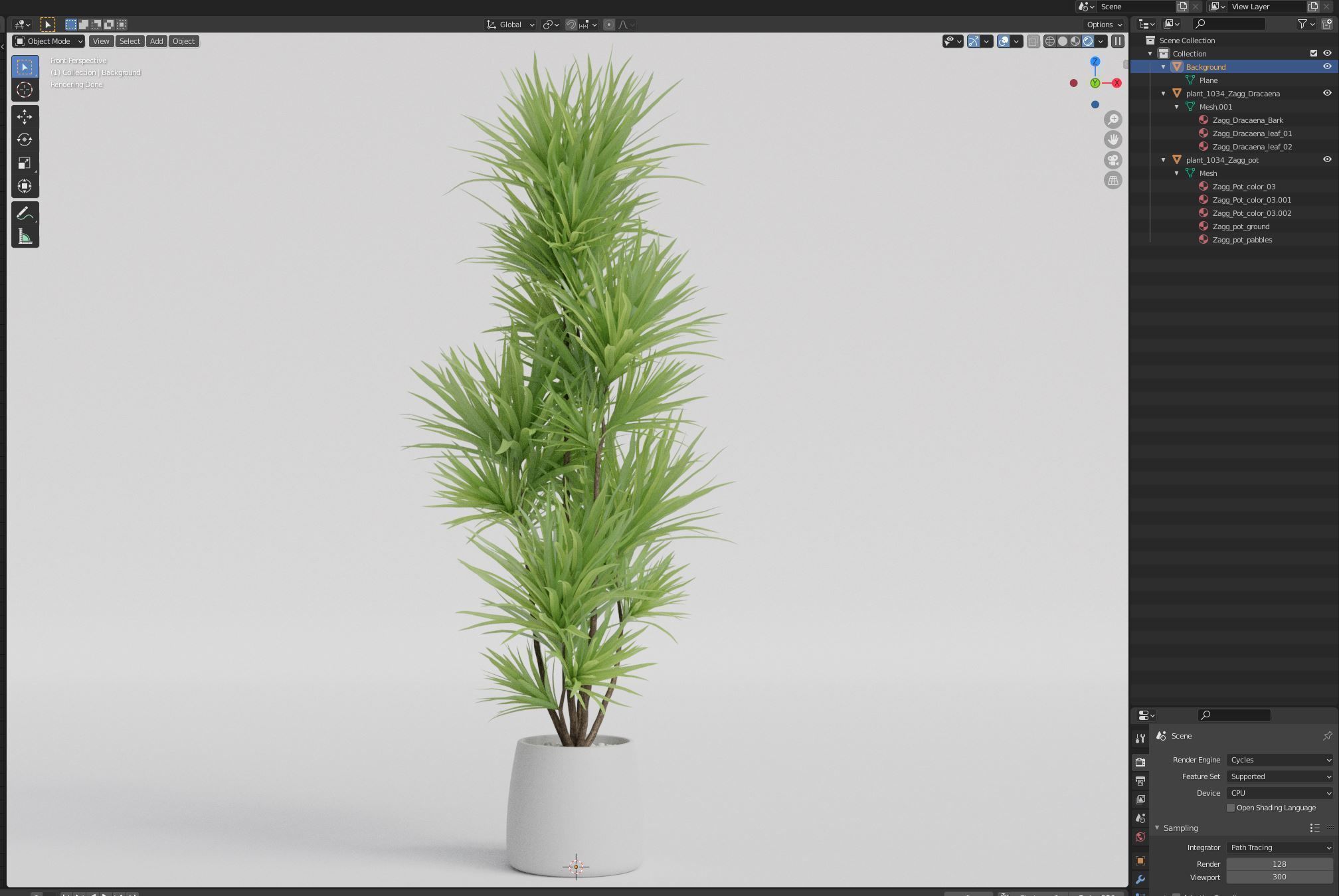 Plants collection 1034 3D model_6