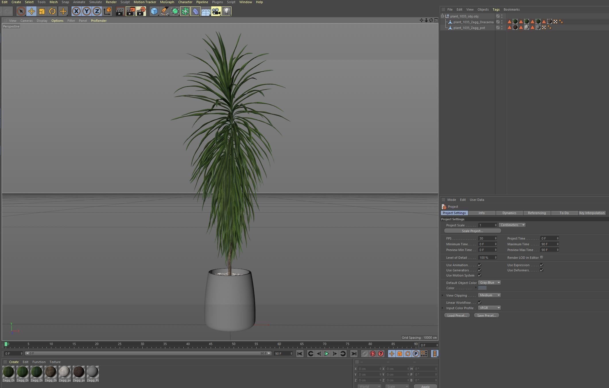 Plants collection 1035 3D model_7