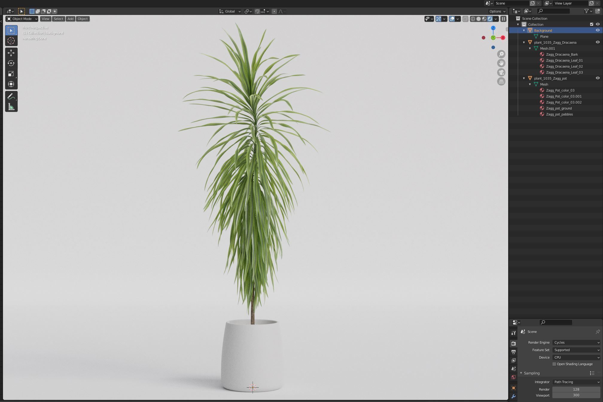 Plants collection 1035 3D model_6