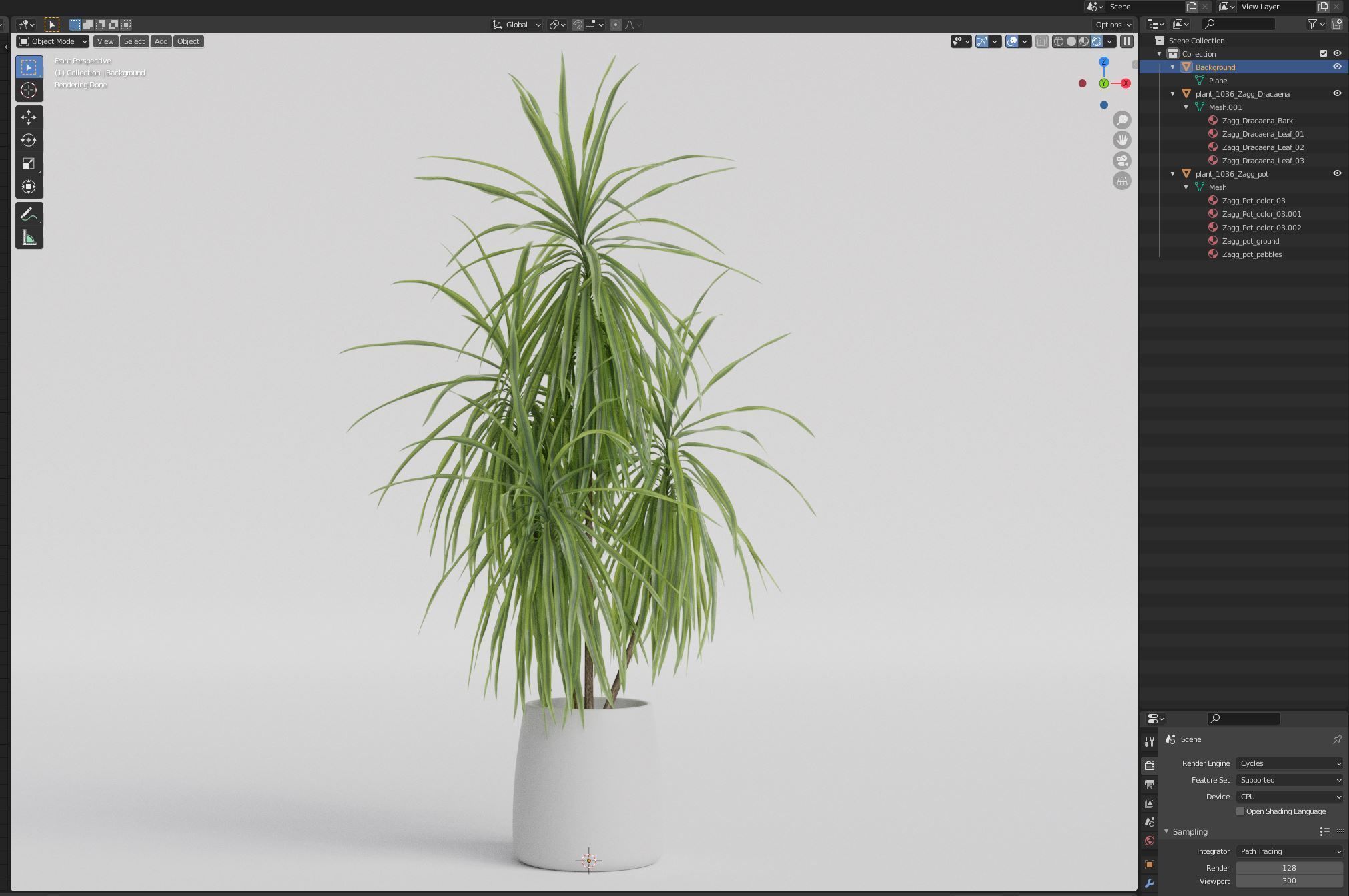 Plants collection 1036 3D model_6