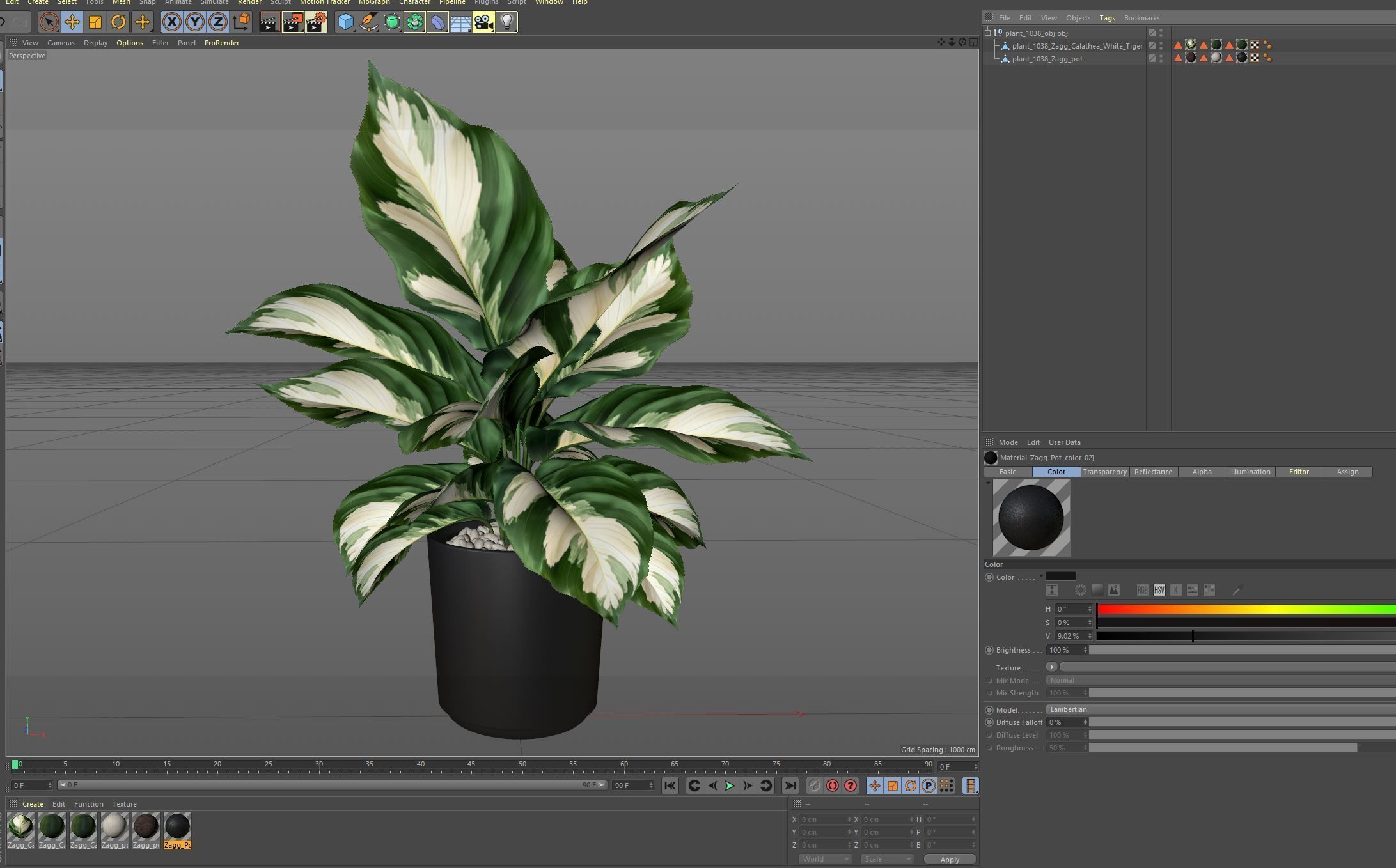 Plants collection 1038 3D model_7