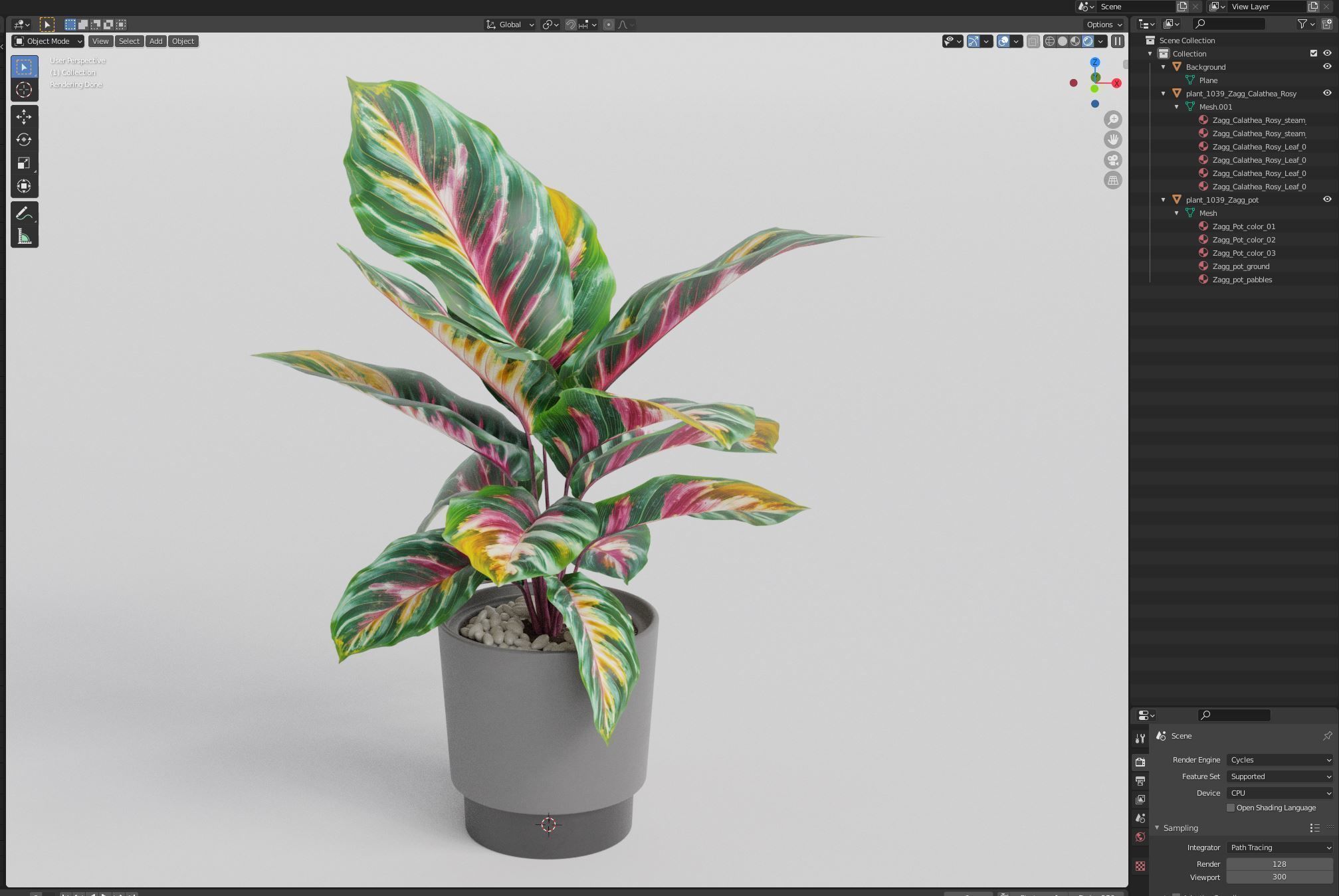 Plants collection 1039 3D model_6