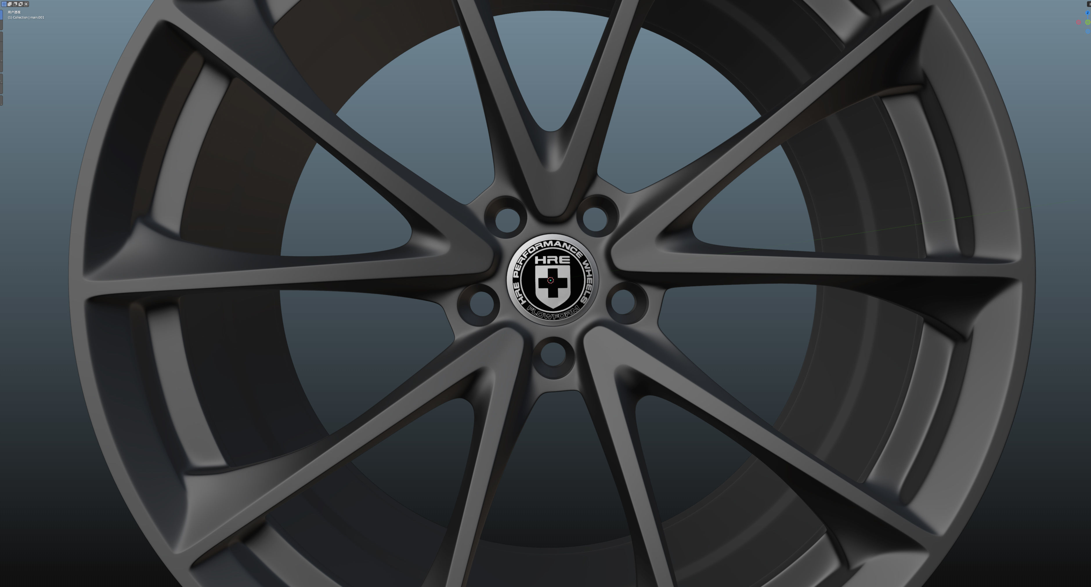 HRE SeriesP2 P204 Low-poly 3D model_17