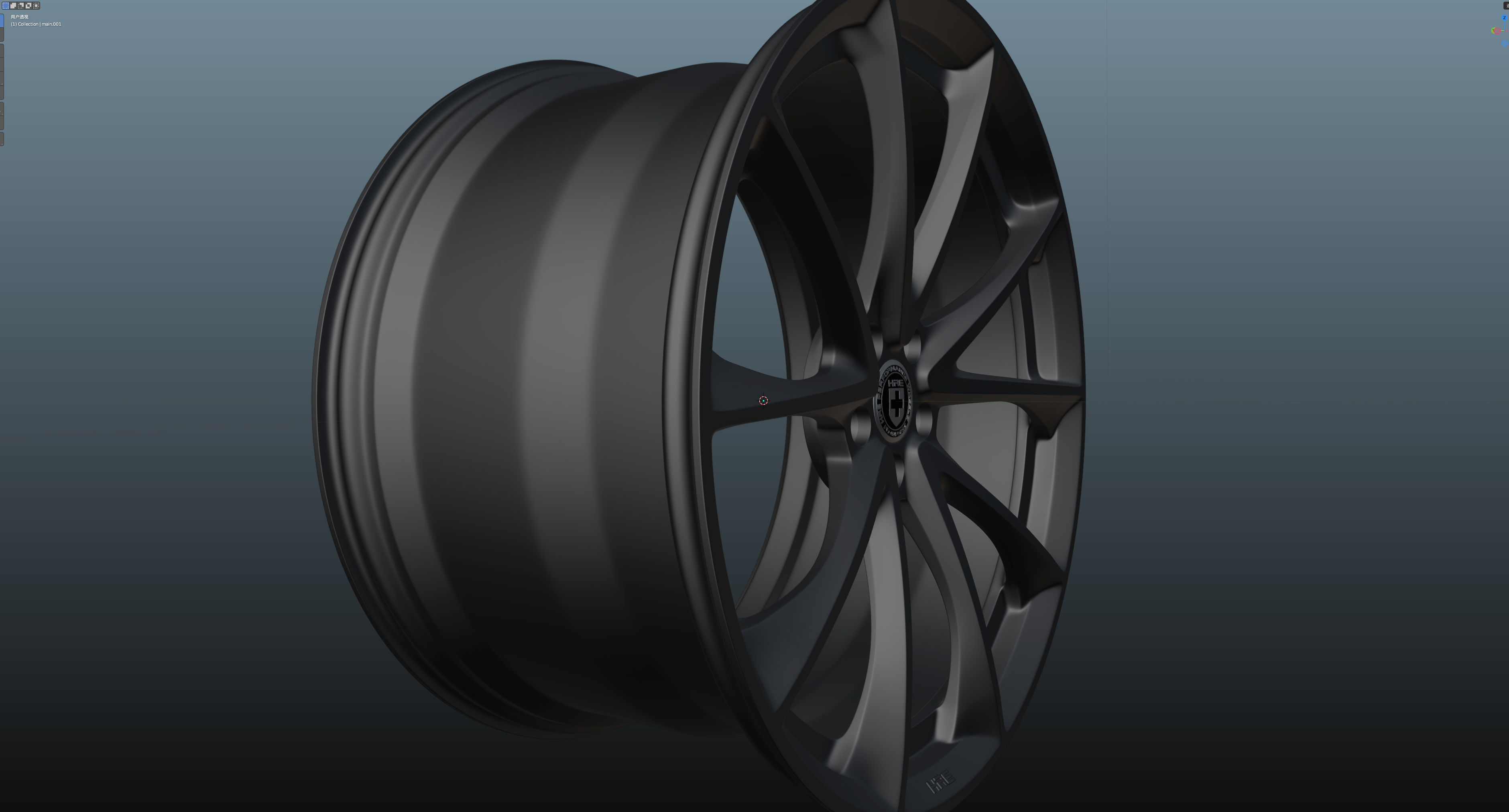 HRE SeriesP2 P204 Low-poly 3D model_12