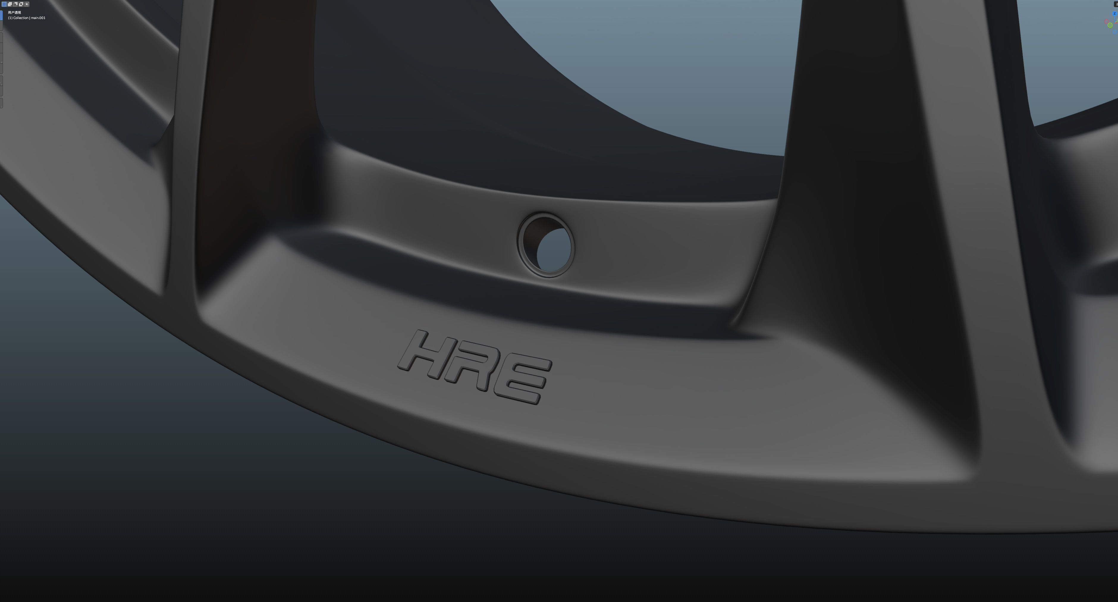 HRE SeriesP2 P204 Low-poly 3D model_22