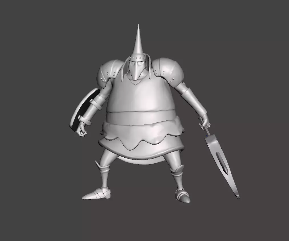 Zombie Axe Thriller Bark 3D Model 3D print model_0