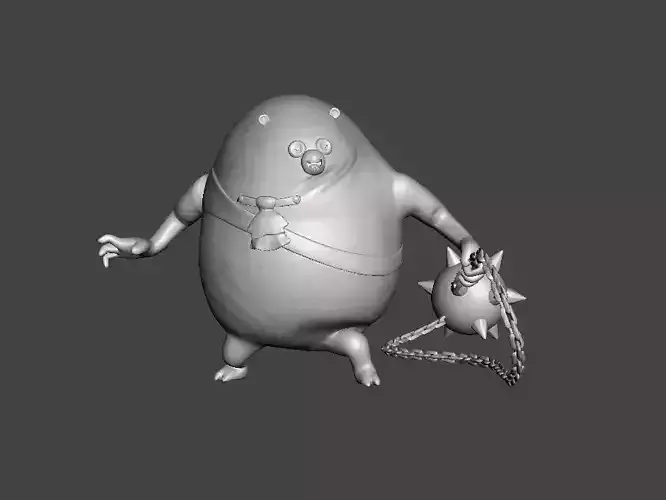 Zombie Panda Thriller Bark 3D Model 3D print model