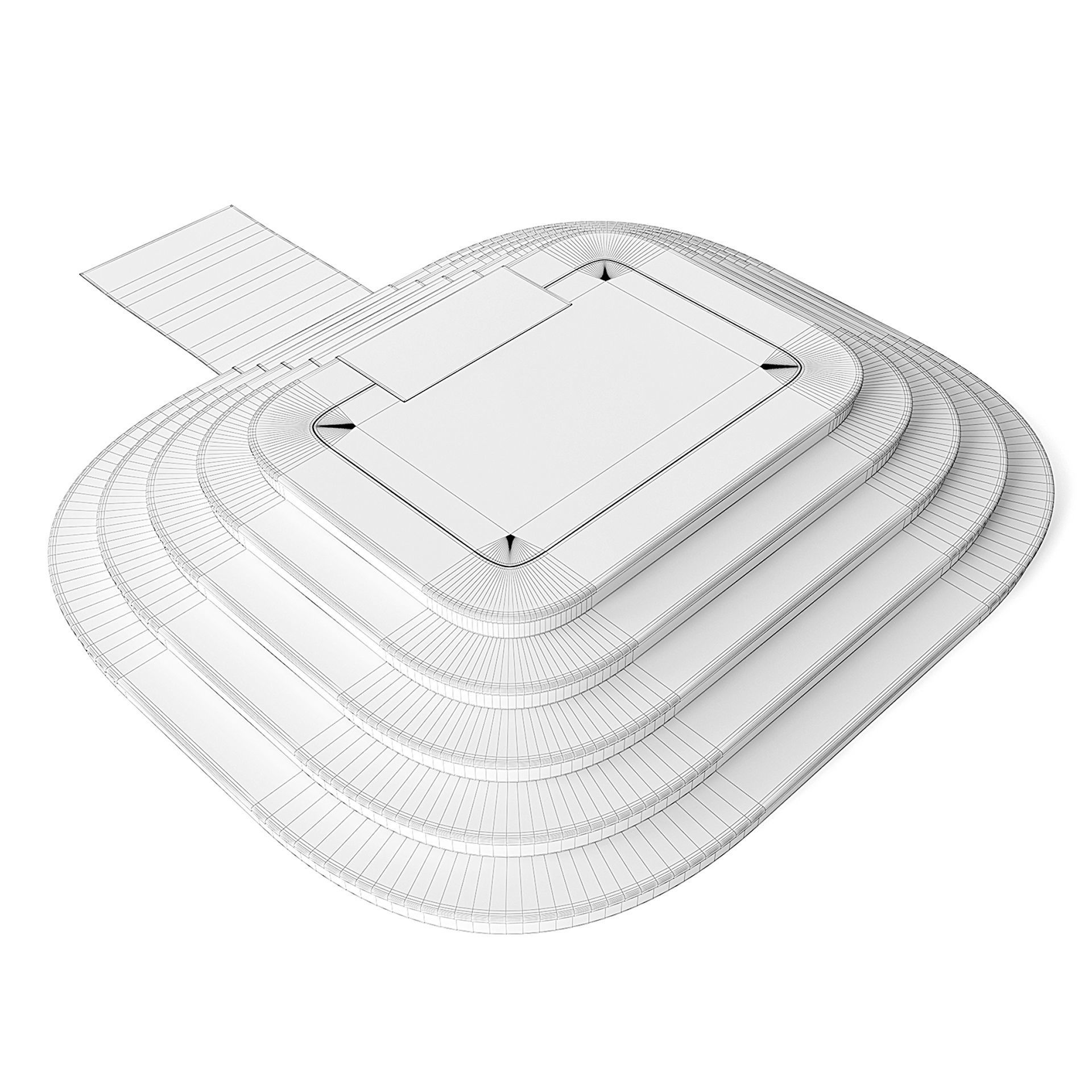 Stone Throne Stairs 3D model_4