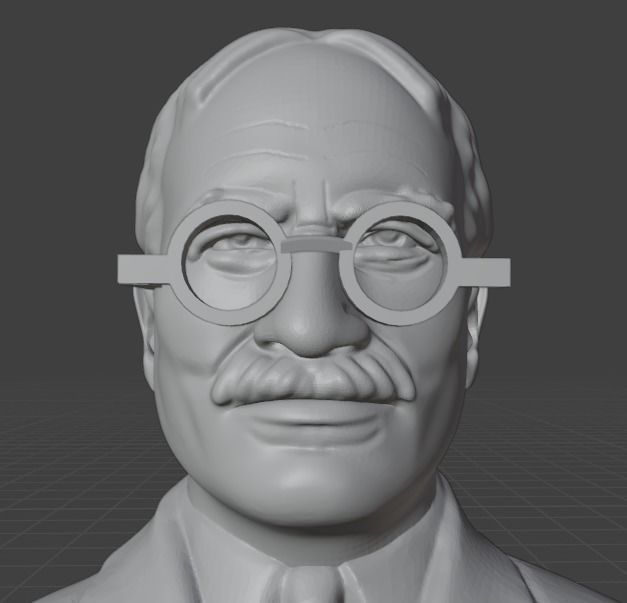 James Naismith 3D print model_3