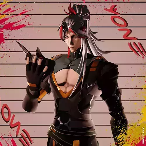 Yone Heartsteel skin League of Legends Low-poly 3D model