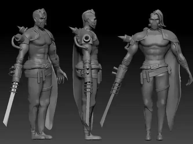 3D character sculpture