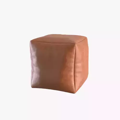 pouf leather