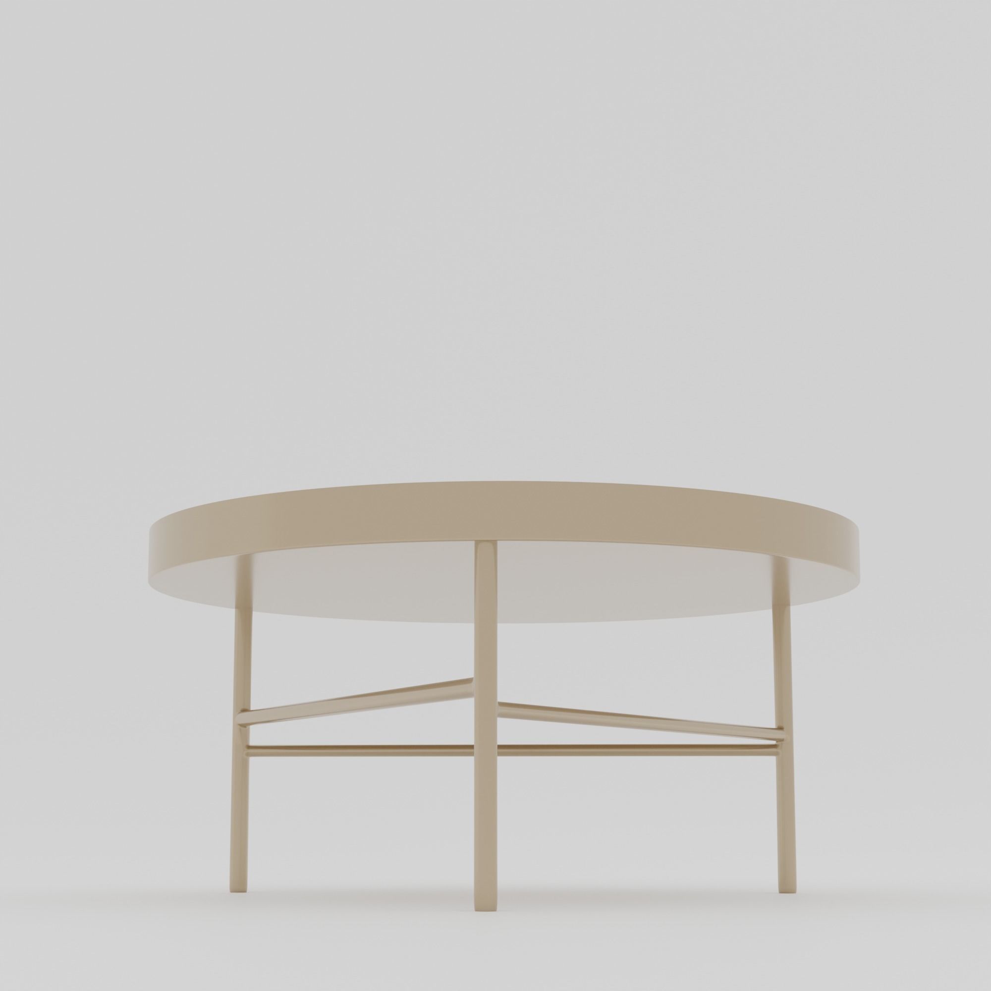 Travertine Table Large Low-poly 3D model_1
