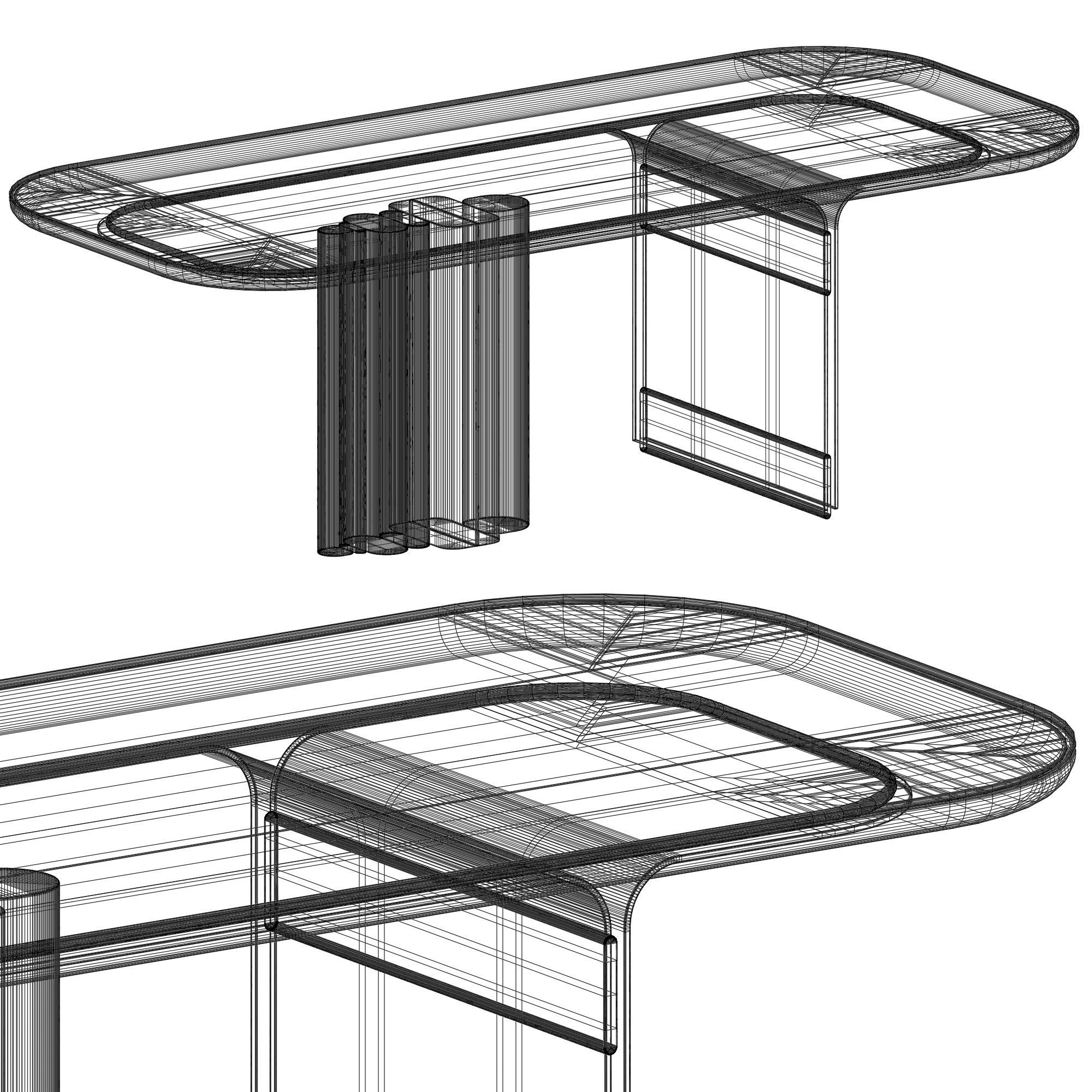 LuxLucia Casa OASIS V220DT2 Dining Table 3D model_6
