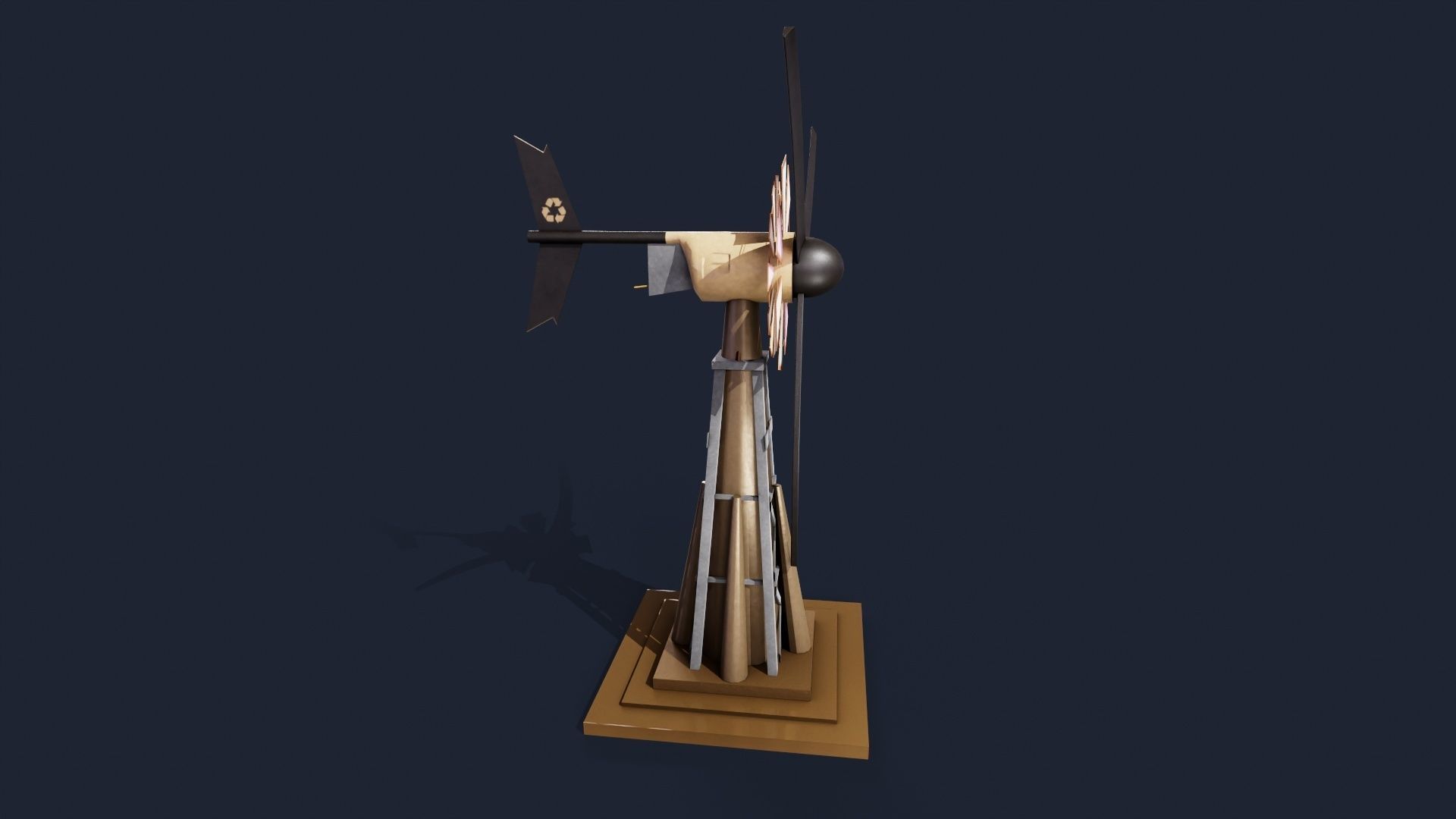Wind mill 3D model_2
