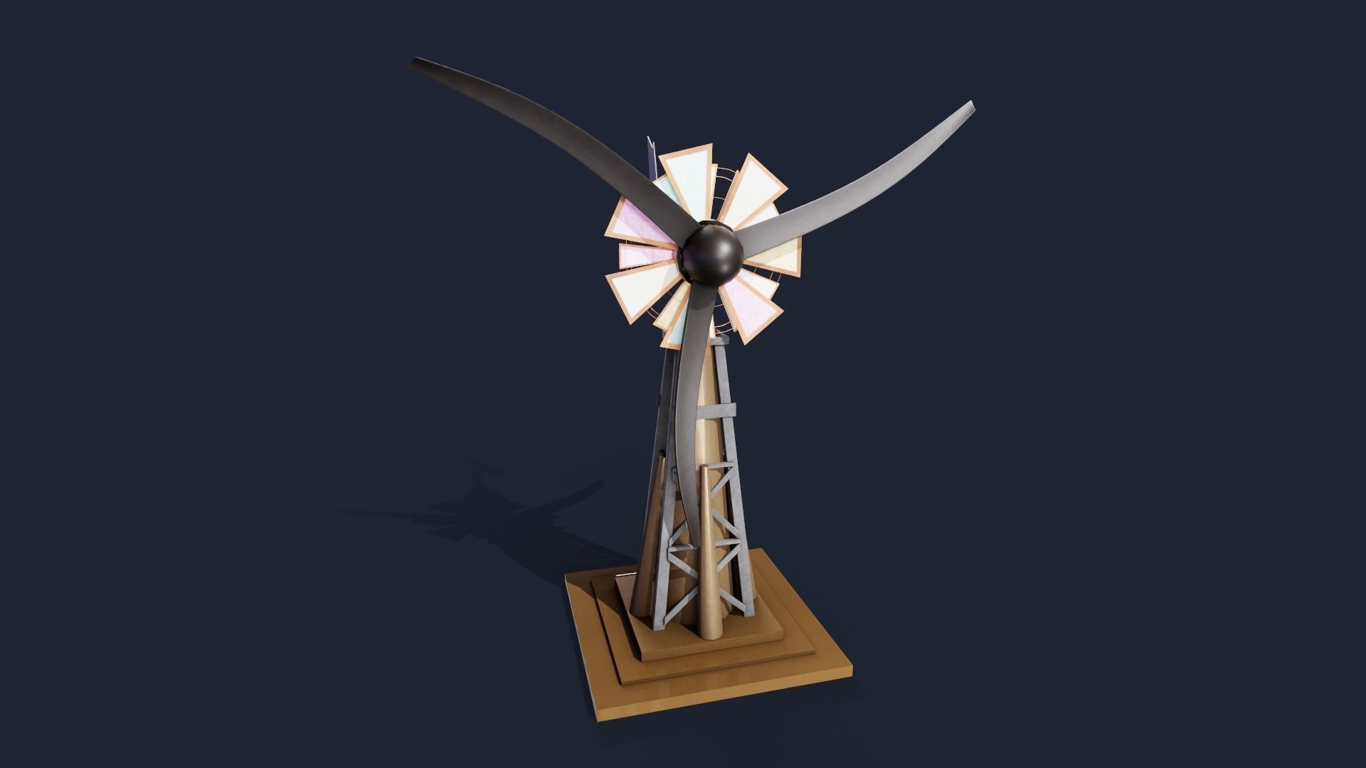 Wind mill 3D model_1
