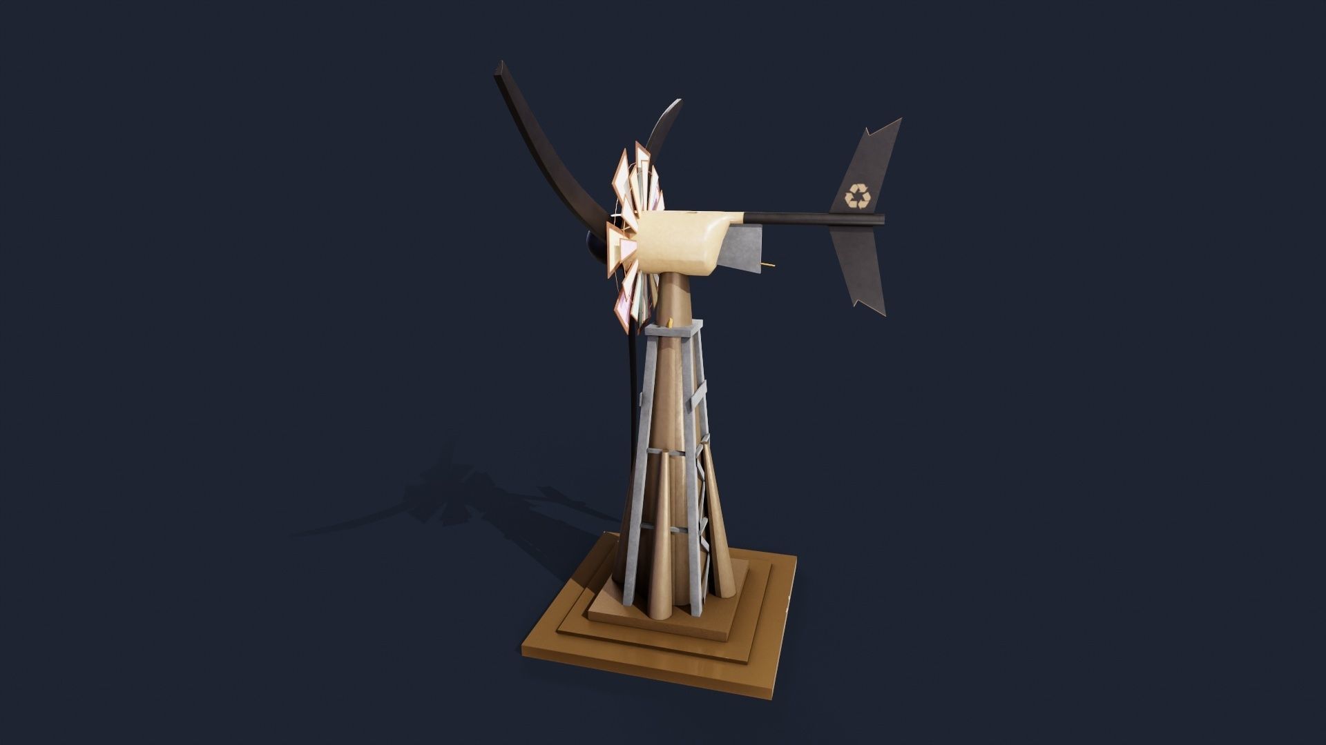 Wind mill 3D model_5