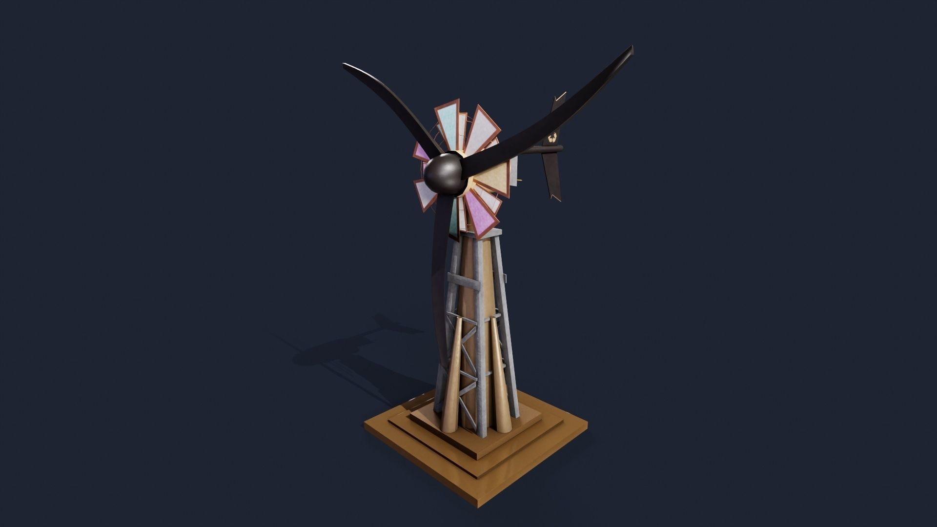 Wind mill 3D model_6