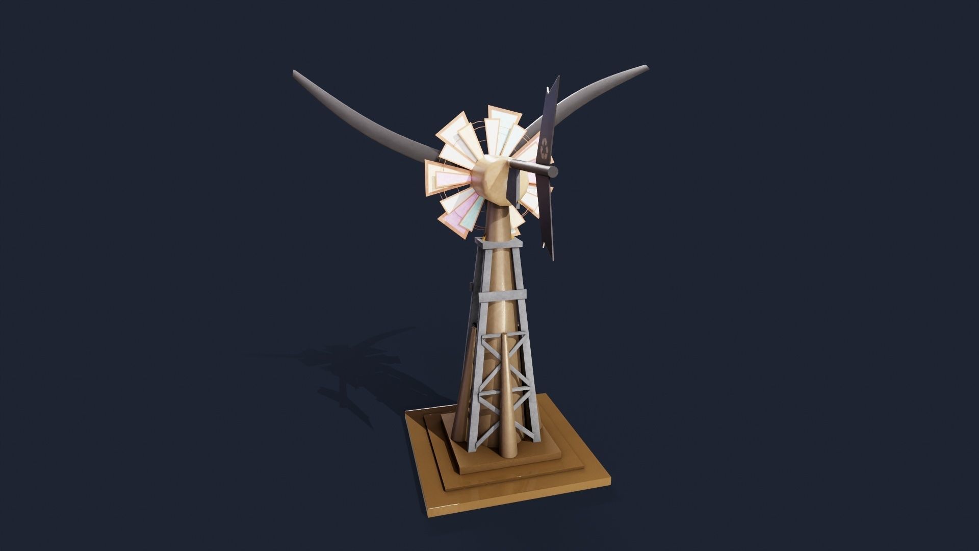 Wind mill 3D model_4