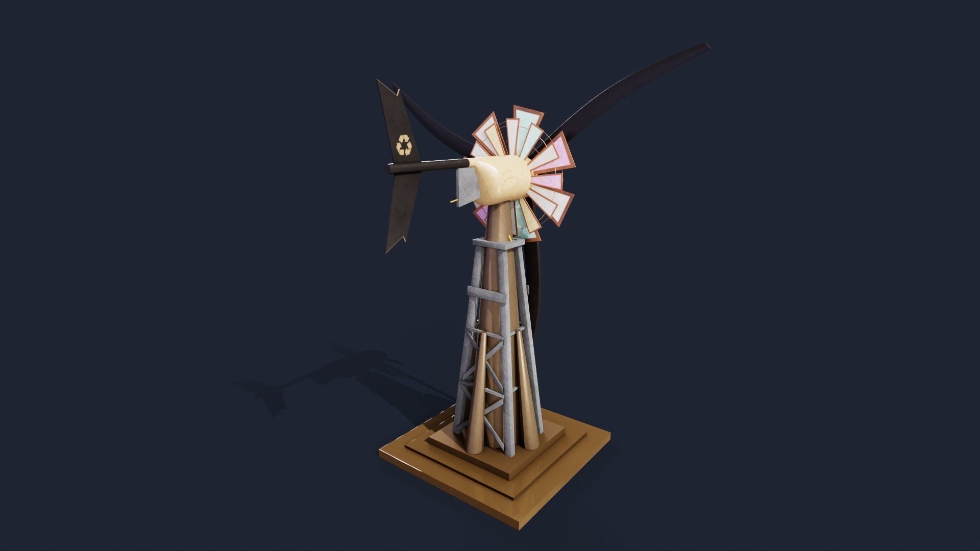 Wind mill 3D model_3