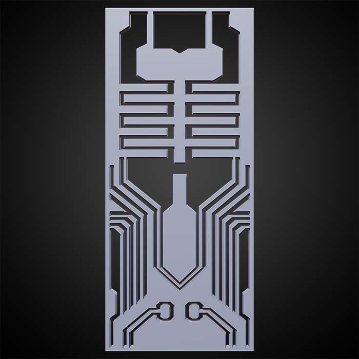 Sci-fi Panels Base Mesh Pack Low-poly 3D model_14