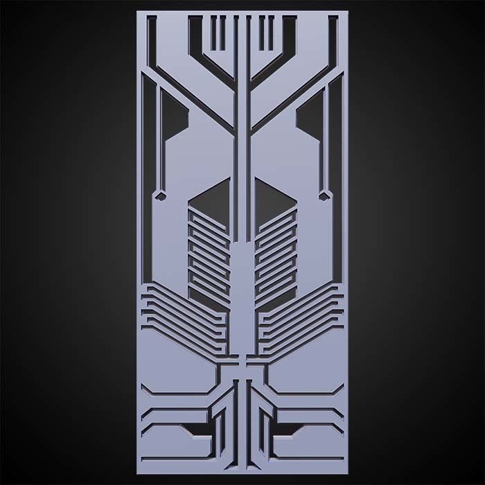 Sci-fi Panels Base Mesh Pack Low-poly 3D model_11