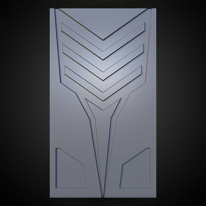 Sci-fi Panels Base Mesh Pack Low-poly 3D model_35
