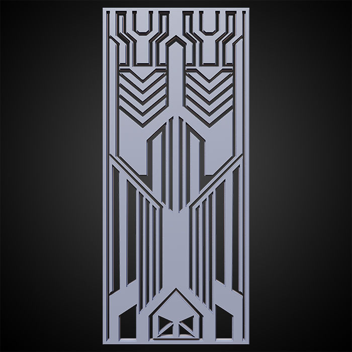 Sci-fi Panels Base Mesh Pack Low-poly 3D model_9