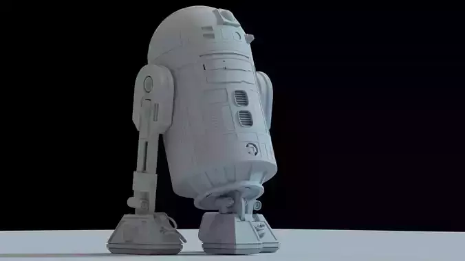 R2-D2 DETAILED 3D MODEL -NO TEXTURES- 3D model