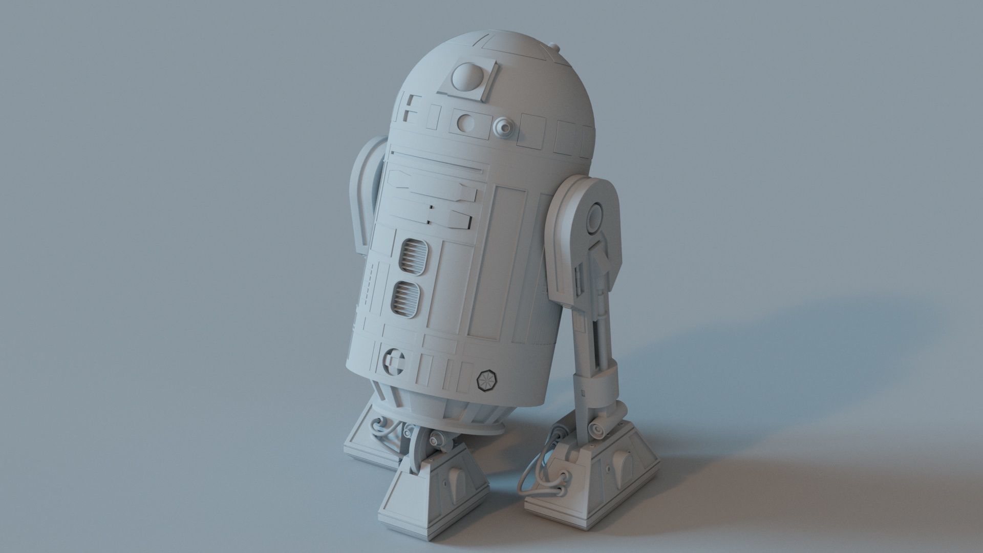 R2-D2 DETAILED 3D MODEL -NO TEXTURES- 3D model_3