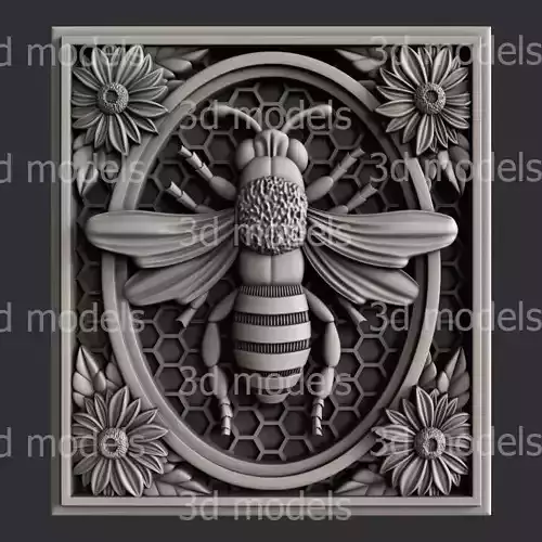 3d STL models for CNC router or 3dprinter Bee P488