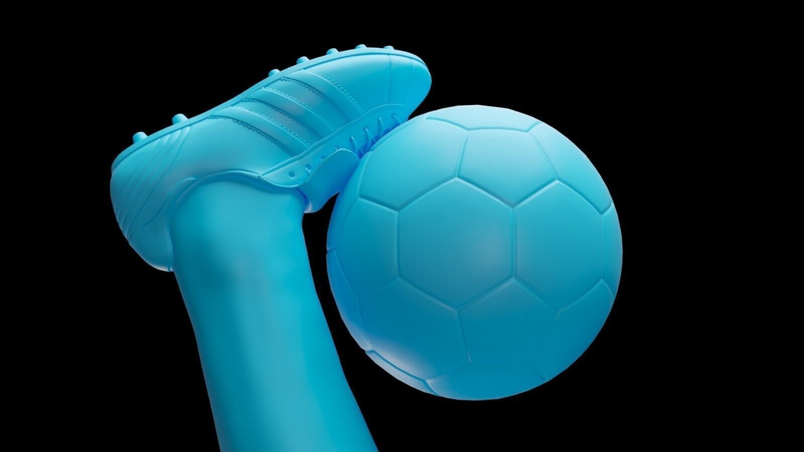 Gigi Riva Cagliari soccer player statue 3d printing bicycle kick 3D print model_2