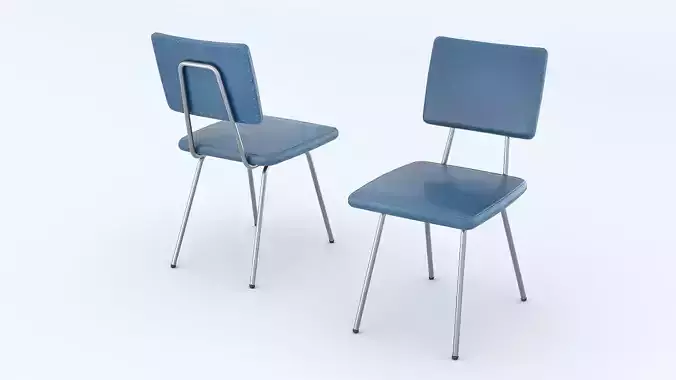 Lowpoly vintage chairs