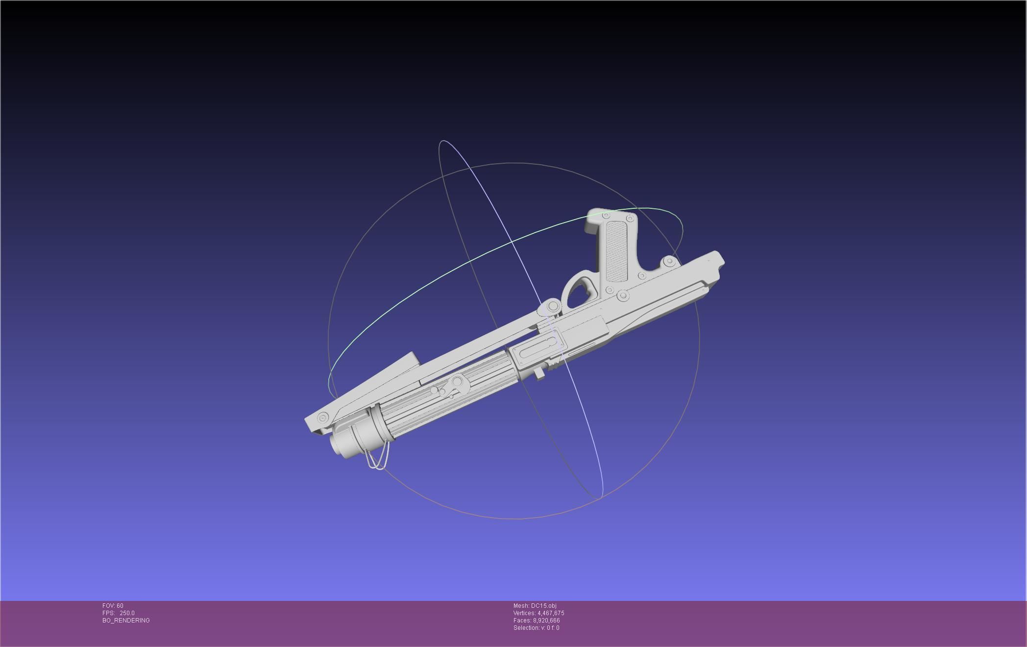 Star Wars DC15 Clone Trooper Blaster 3D model_39