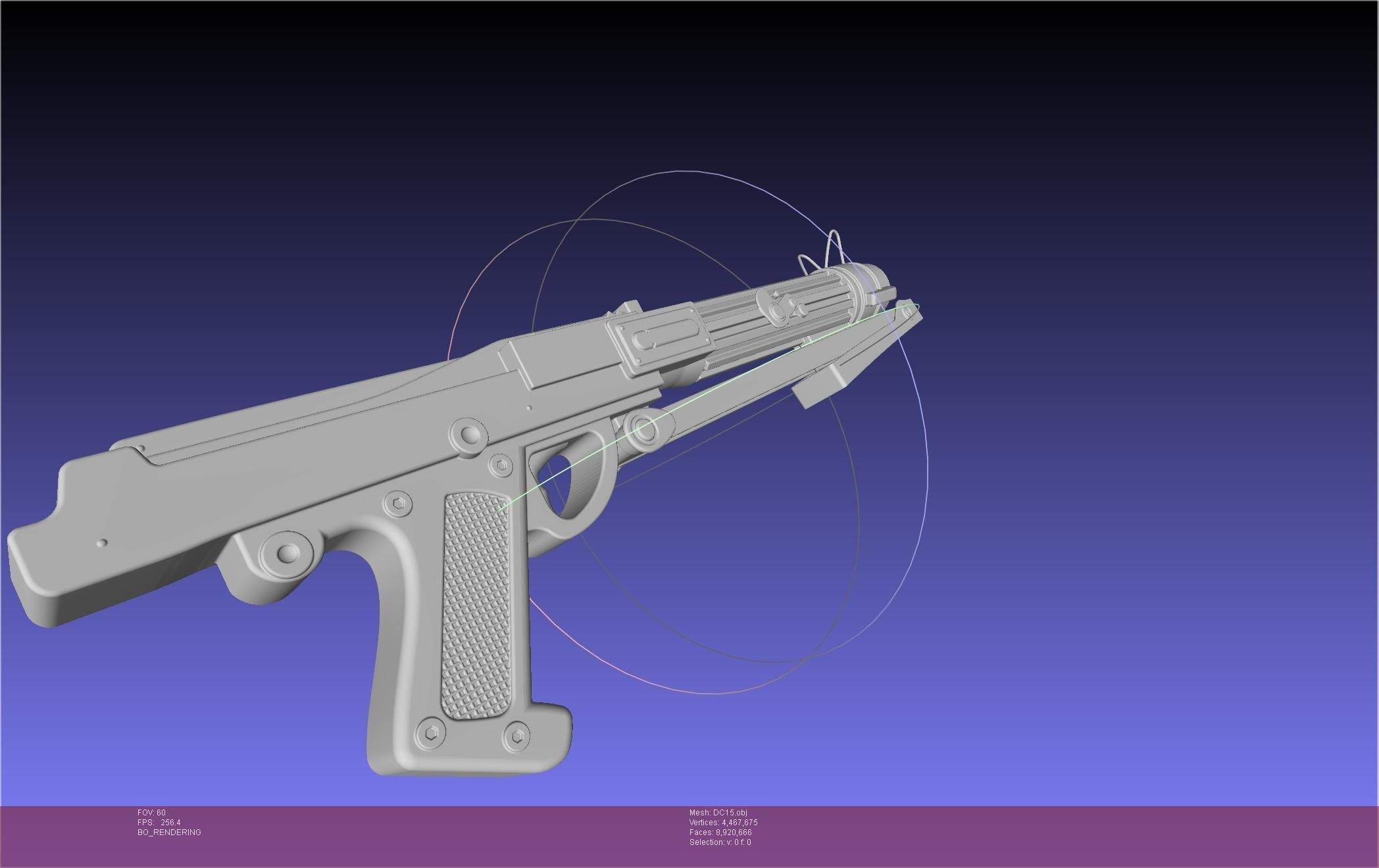 Star Wars DC15 Clone Trooper Blaster 3D model_62