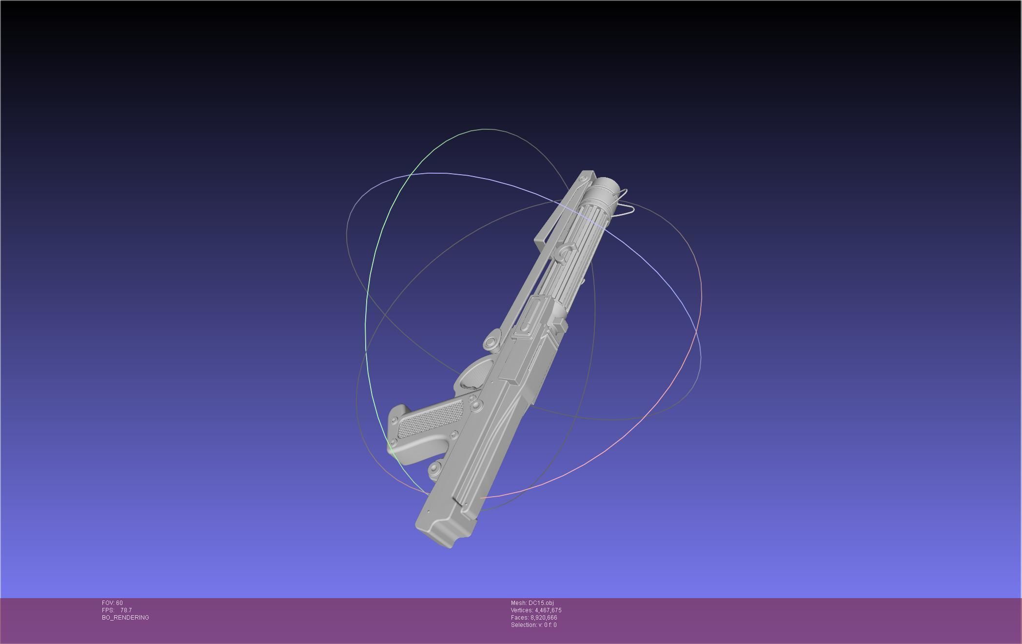 Star Wars DC15 Clone Trooper Blaster 3D model_19