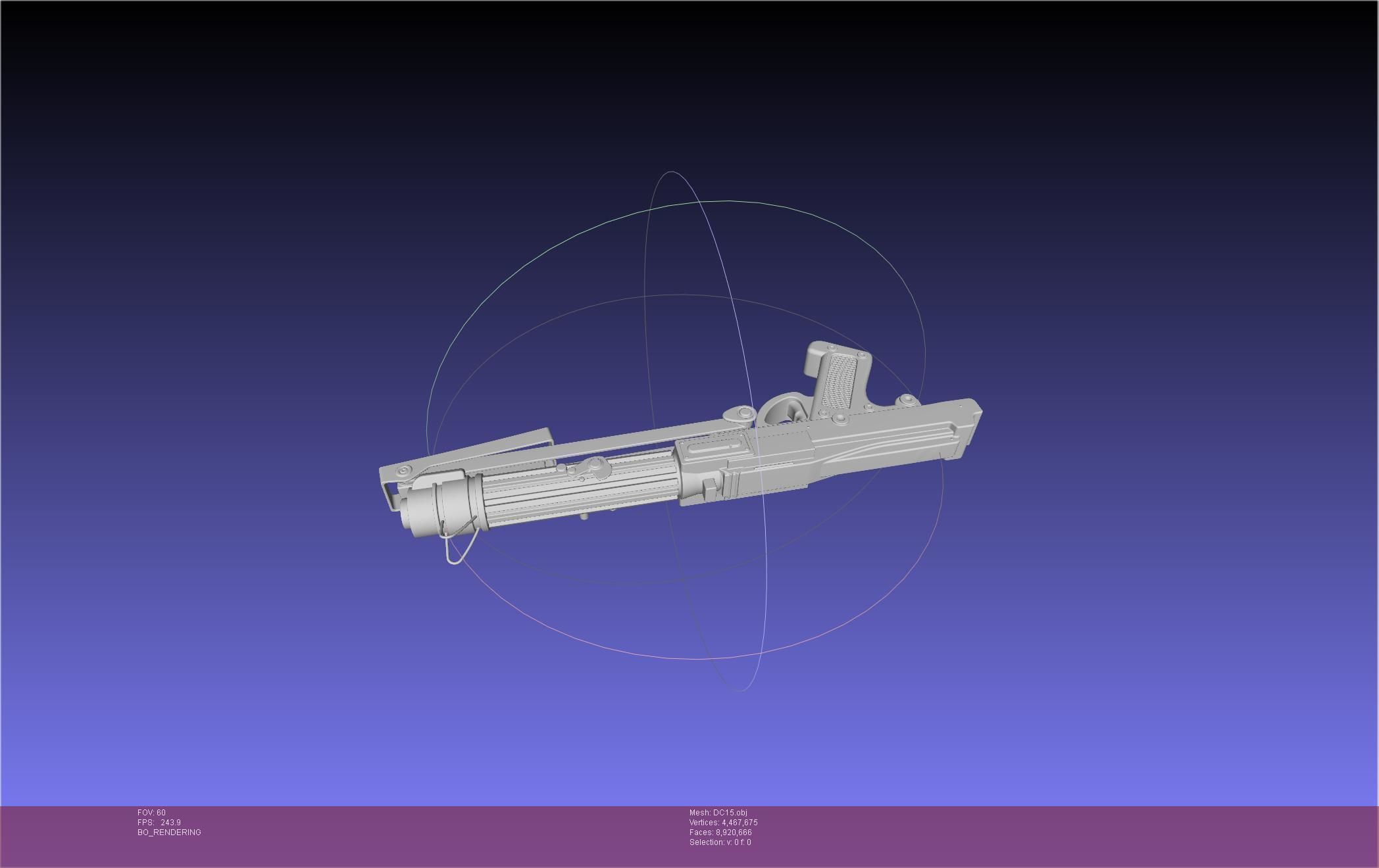 Star Wars DC15 Clone Trooper Blaster 3D model_38