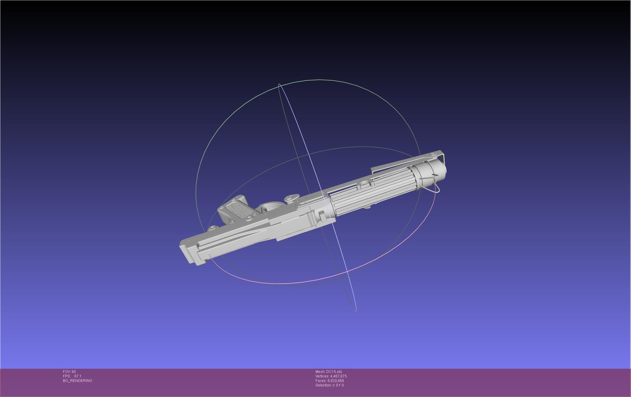Star Wars DC15 Clone Trooper Blaster 3D model_18