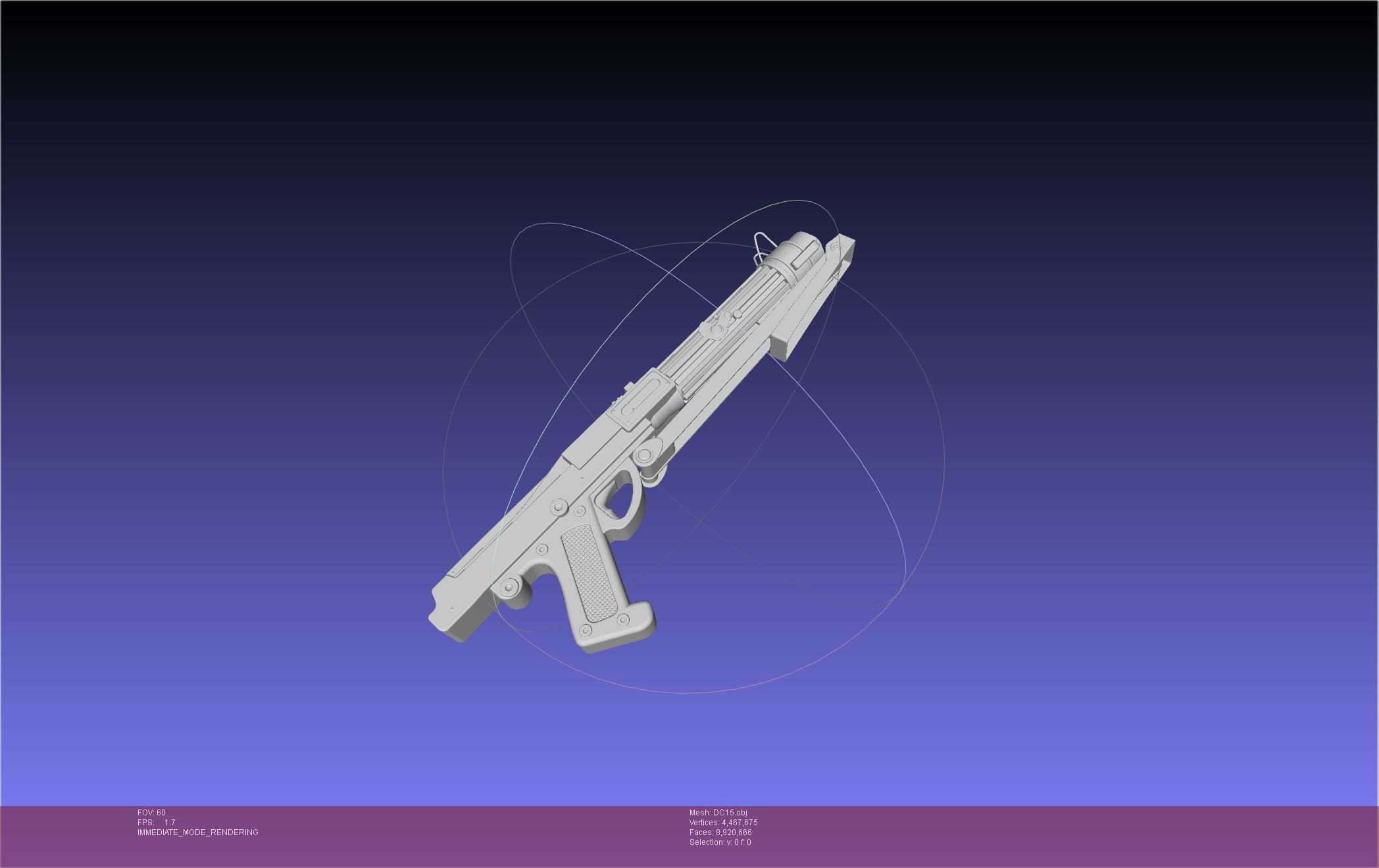 Star Wars DC15 Clone Trooper Blaster 3D model_2