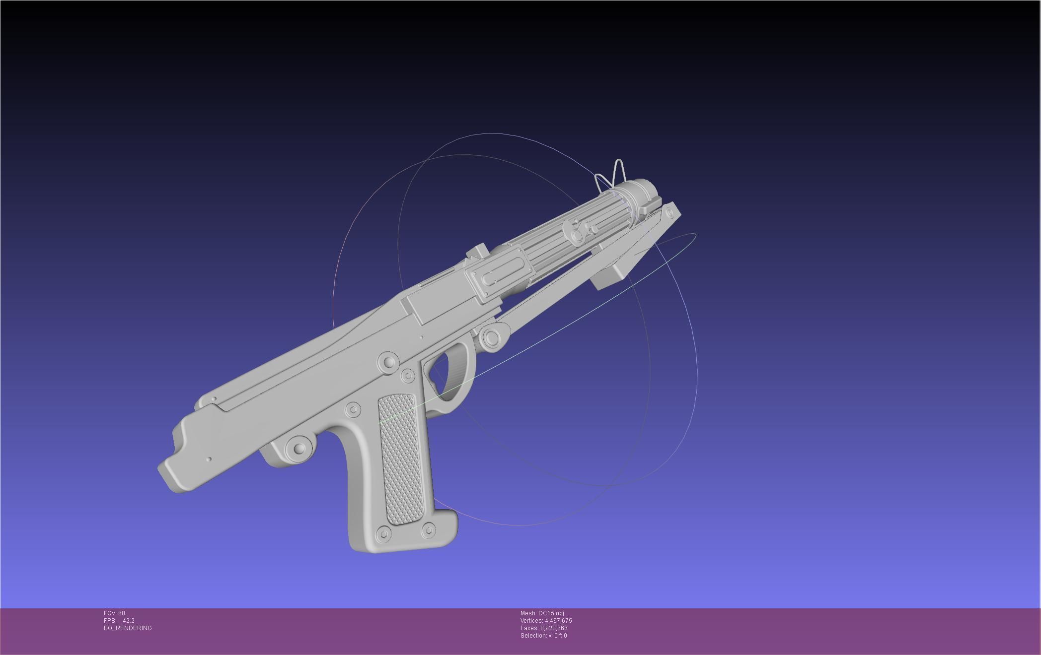 Star Wars DC15 Clone Trooper Blaster 3D model_60