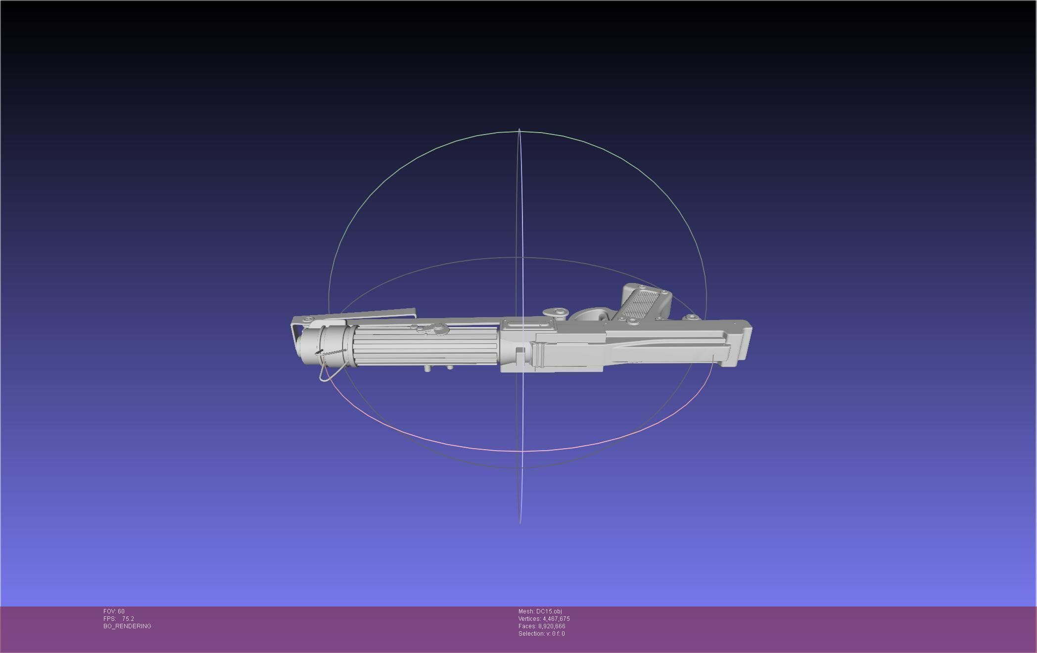 Star Wars DC15 Clone Trooper Blaster 3D model_32