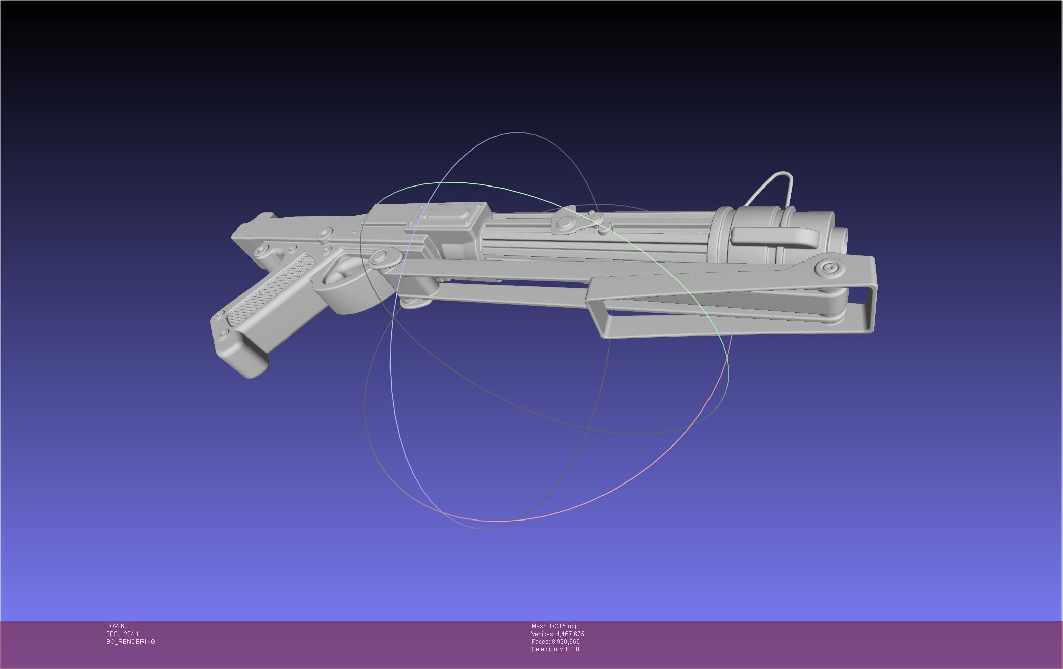 Star Wars DC15 Clone Trooper Blaster 3D model_66