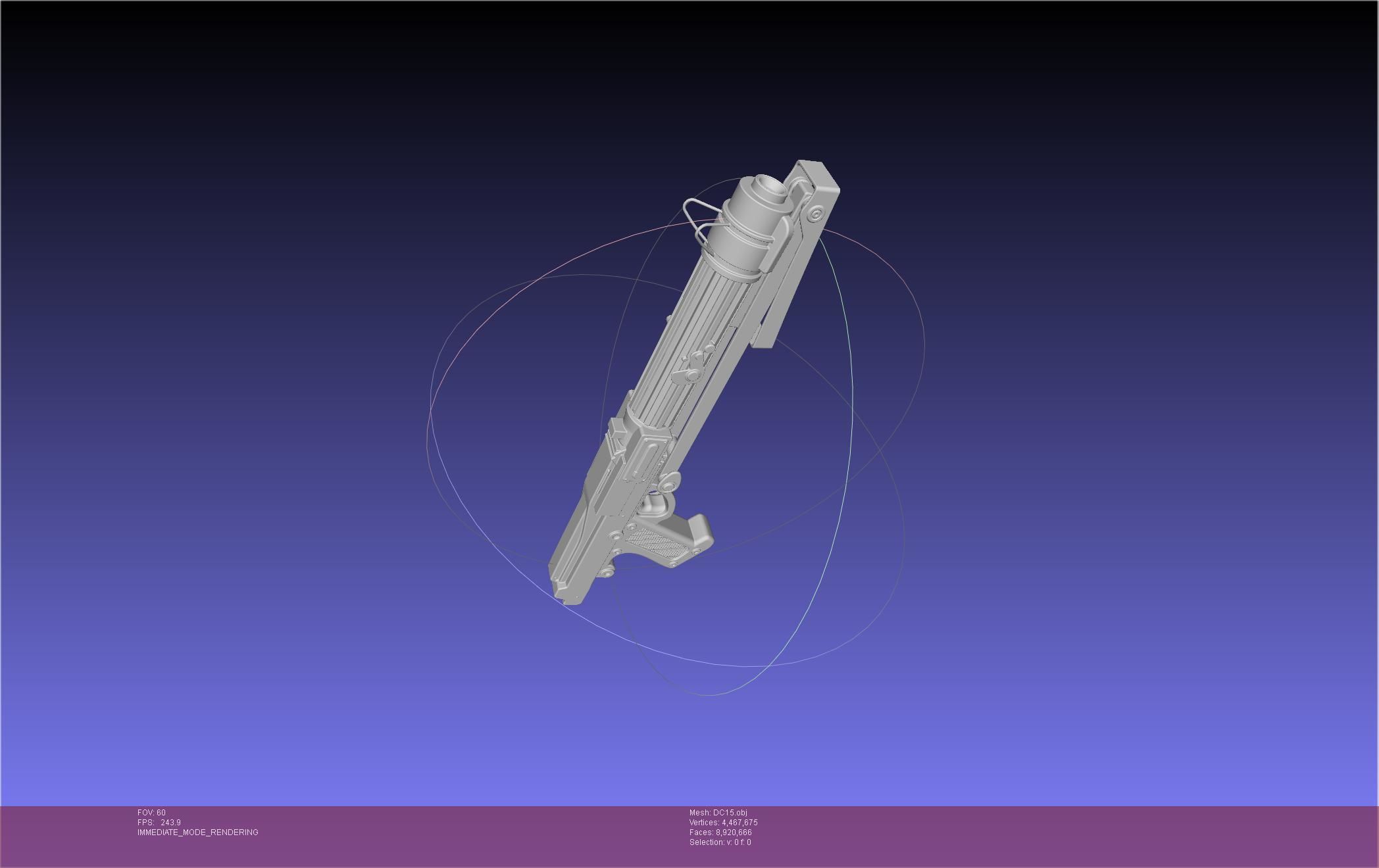 Star Wars DC15 Clone Trooper Blaster 3D model_50