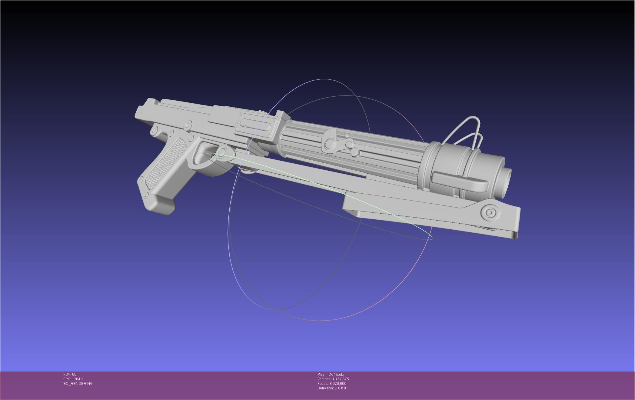 Star Wars DC15 Clone Trooper Blaster 3D model_65