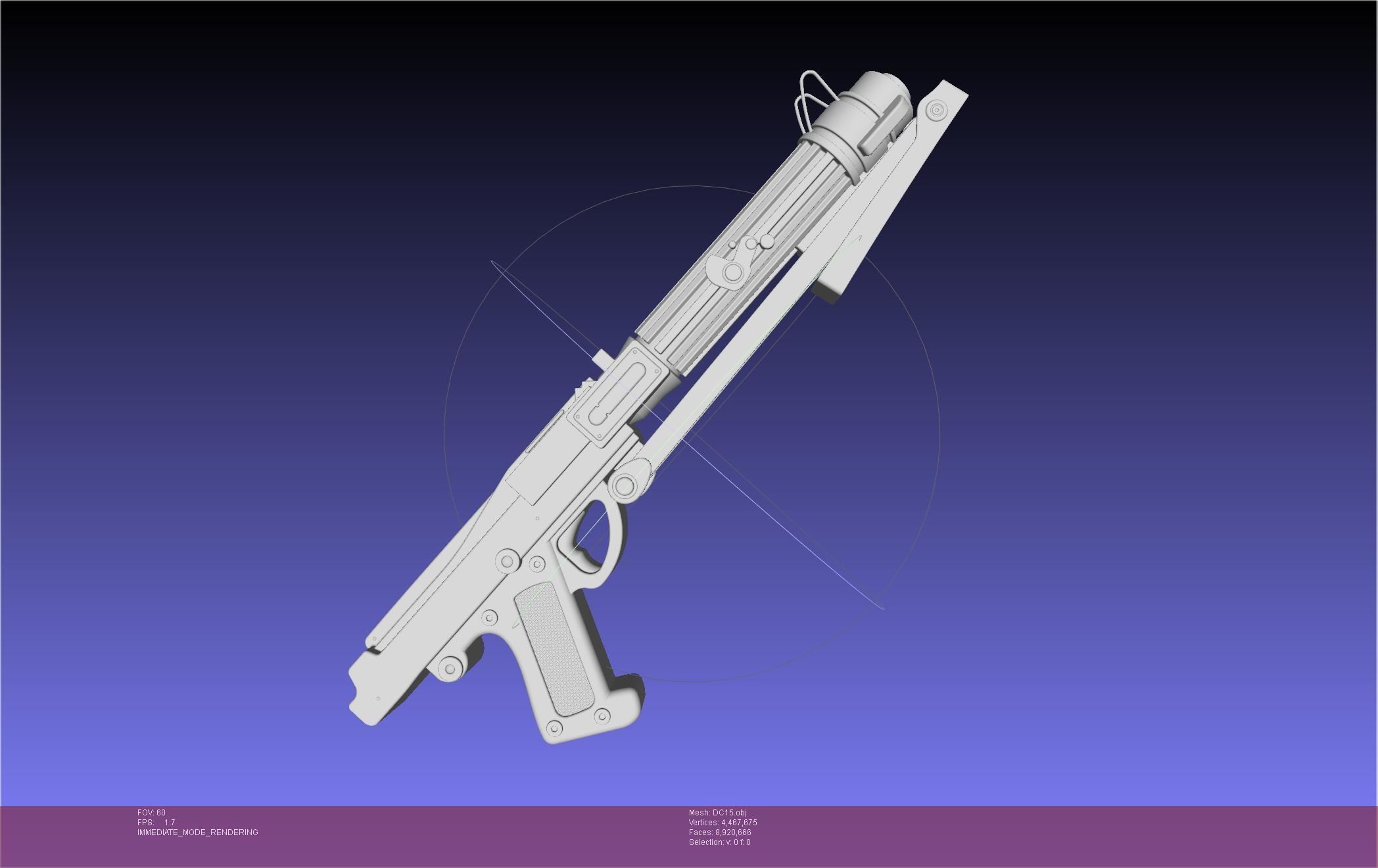 Star Wars DC15 Clone Trooper Blaster 3D model_1