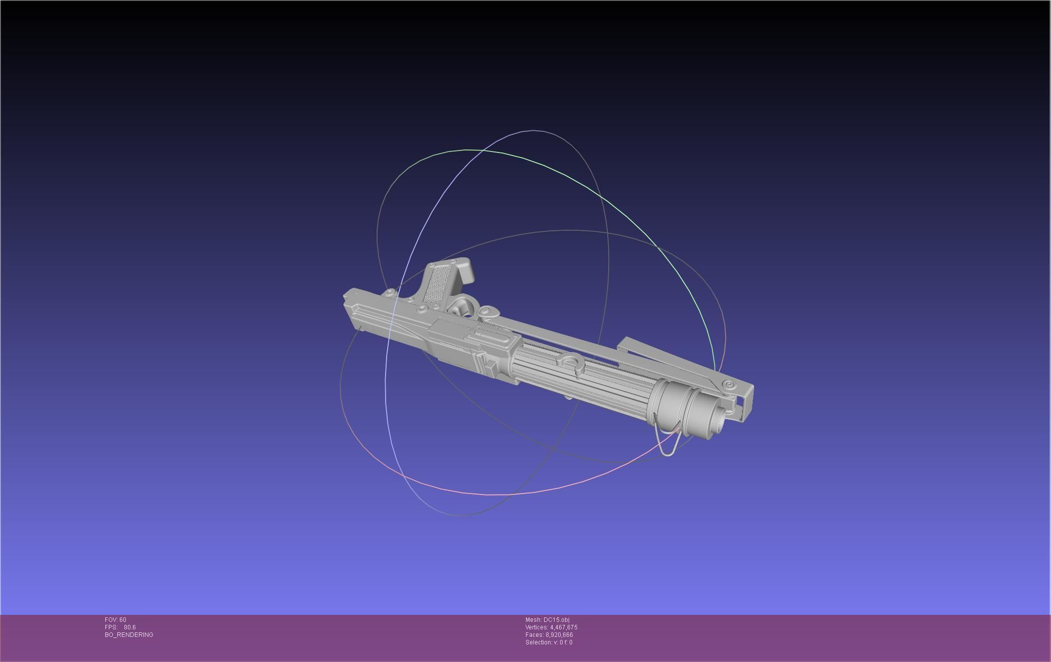 Star Wars DC15 Clone Trooper Blaster 3D model_17