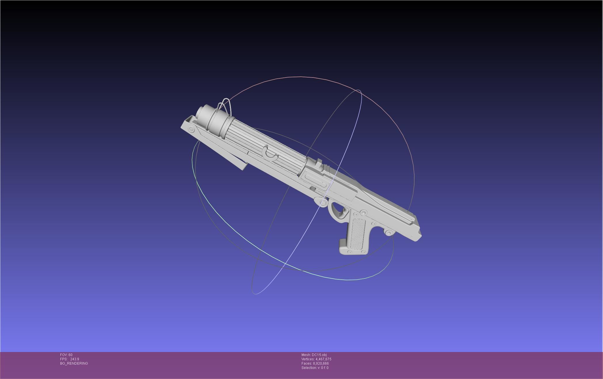 Star Wars DC15 Clone Trooper Blaster 3D model_47