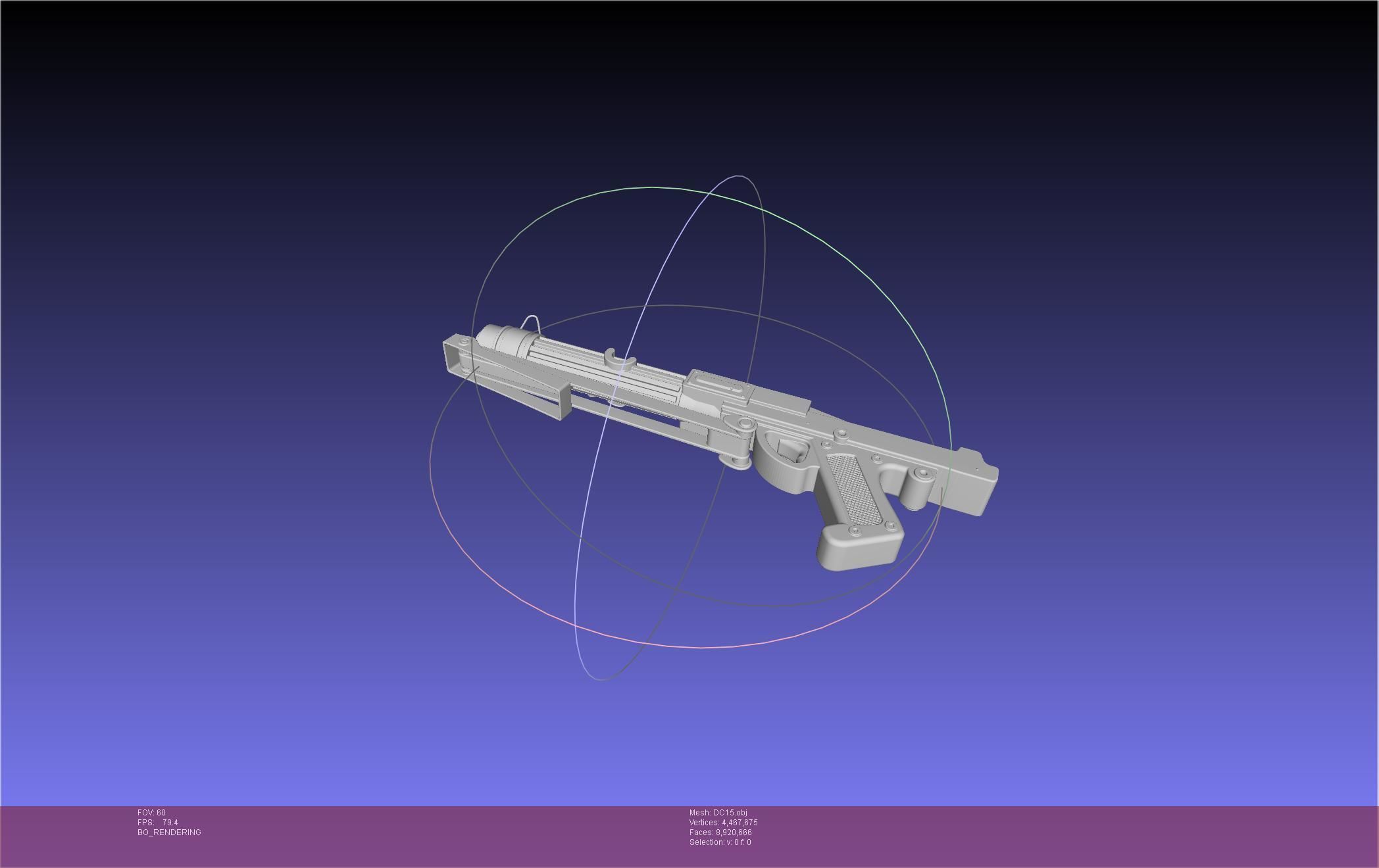 Star Wars DC15 Clone Trooper Blaster 3D model_21