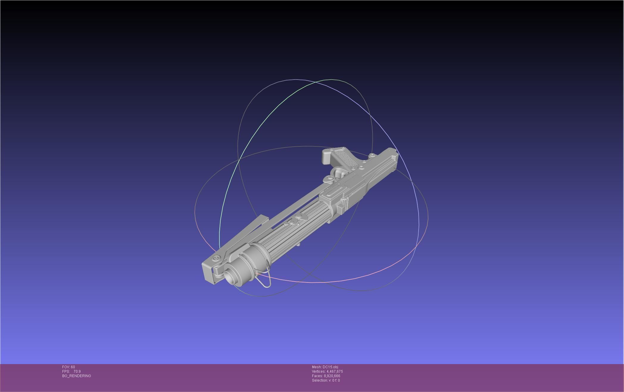 Star Wars DC15 Clone Trooper Blaster 3D model_33