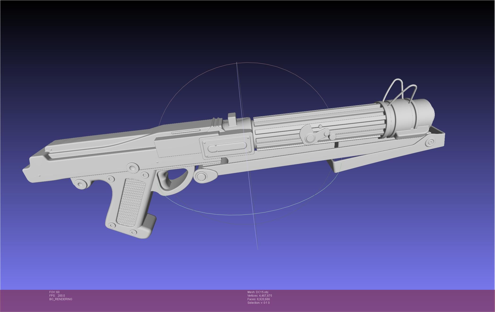 Star Wars DC15 Clone Trooper Blaster 3D model_69